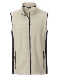 Fleece Weste Herren Beige